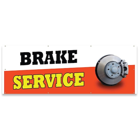 Signmission Brake Service Banner Concession Stand Food Truck Single Sided B-96-30024